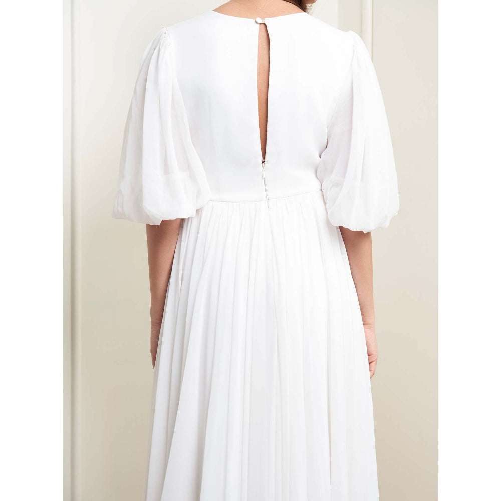 MALIKA GUPTA White Lydia Solid Gown