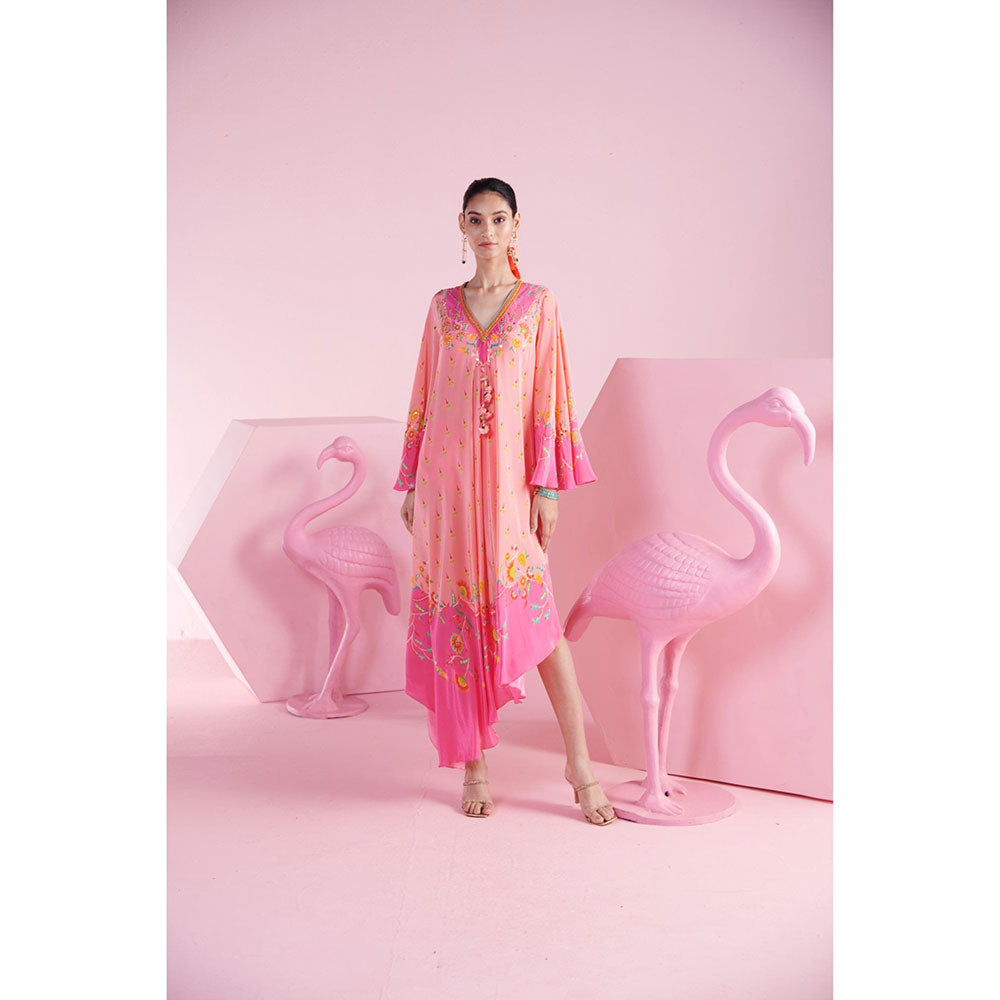 MANDIRA WIRK Women'S Nilay Printed V-Neck Dress