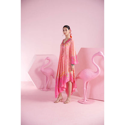 MANDIRA WIRK Women'S Nilay Printed V-Neck Dress