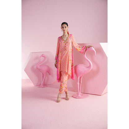 MANDIRA WIRK Women'S Aseem Floral Kurta and Pant (Set of 2)