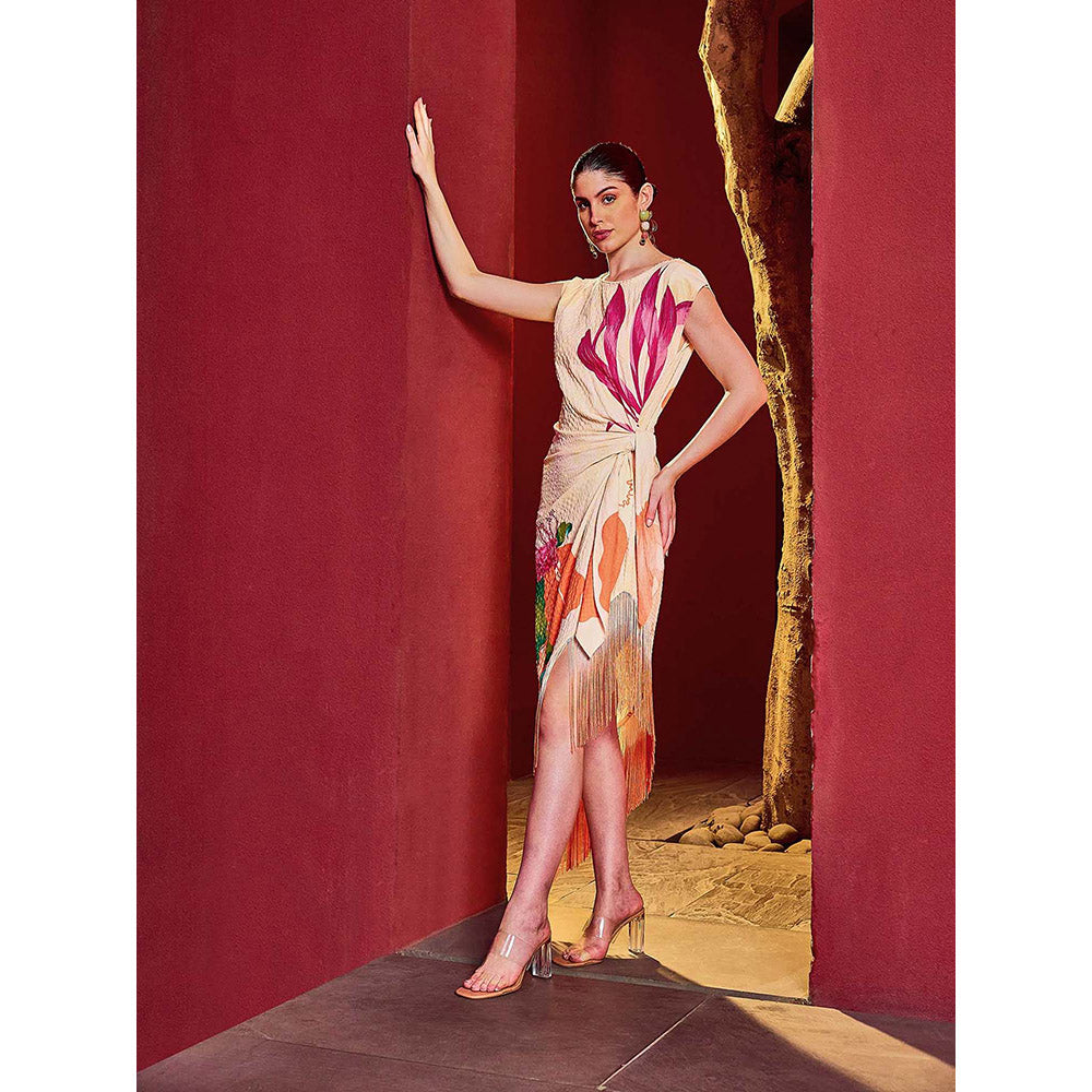 MANDIRA WIRK Coastal Breeze Asymmetrical Dress