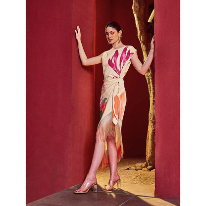 MANDIRA WIRK Coastal Breeze Asymmetrical Dress