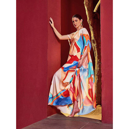 MANDIRA WIRK Saffron Modern One Shoulder Dress