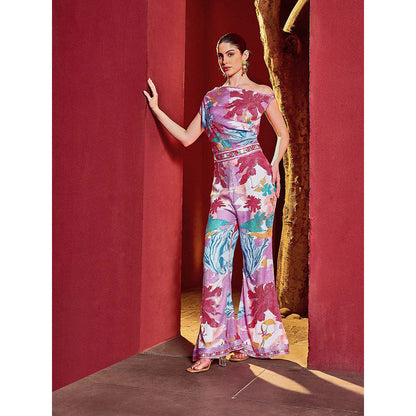 MANDIRA WIRK Multicolor Sequin Romance Jumpsuit