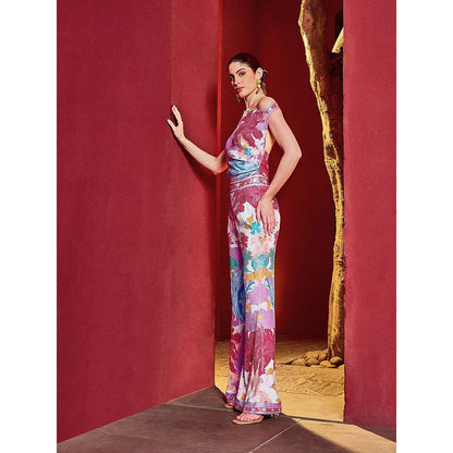 MANDIRA WIRK Multicolor Sequin Romance Jumpsuit