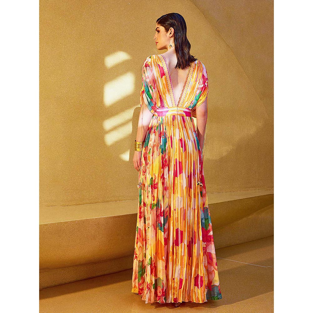 MANDIRA WIRK Multicolor Rush Printed Dress