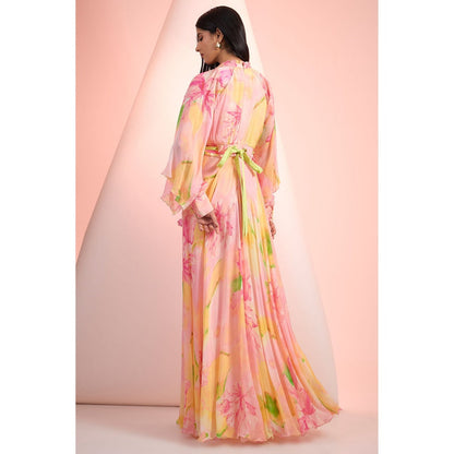 MANDIRA WIRK Multi-Colour Printed Maxi Dress
