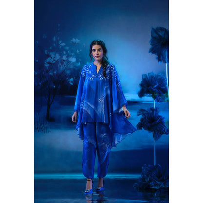 MANDIRA WIRK Blue Co-Ord Set