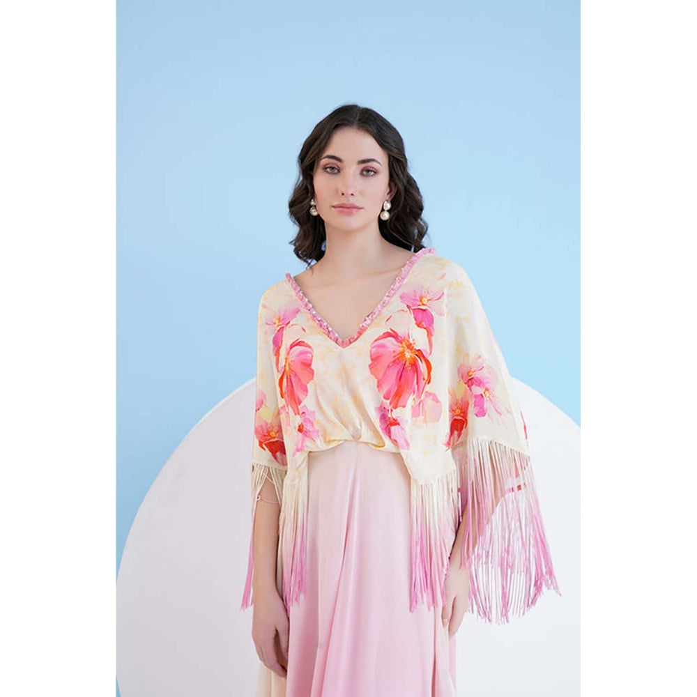 MANDIRA WIRK Bauhinia Printed Ombre Maxi Dress