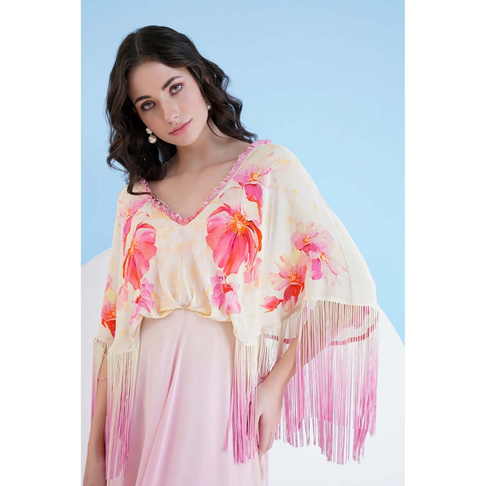 MANDIRA WIRK Bauhinia Printed Ombre Maxi Dress