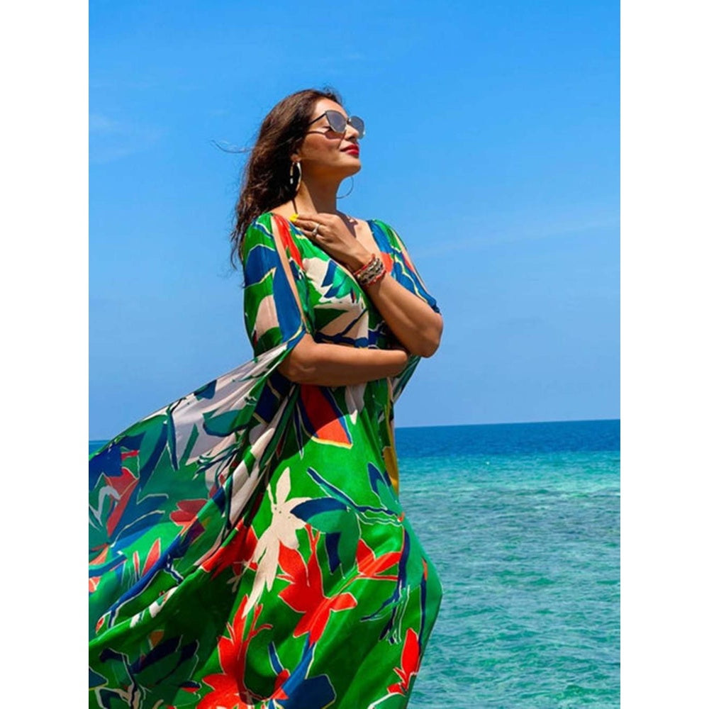 MANDIRA WIRK Bipasha Basu Green Maxi Dress