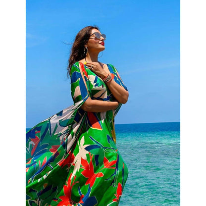 MANDIRA WIRK Bipasha Basu Green Maxi Dress