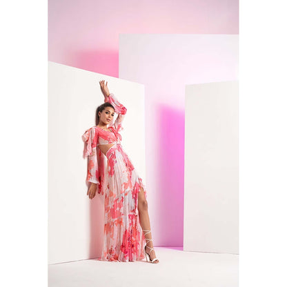 MANDIRA WIRK Blooming Buds Maxi Dress
