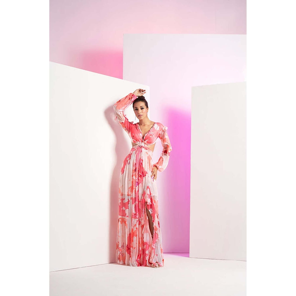 MANDIRA WIRK Blooming Buds Maxi Dress