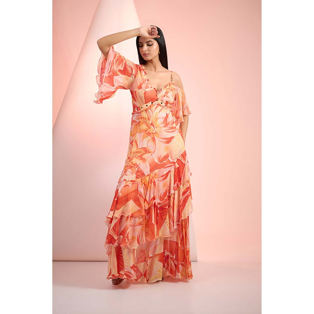 MANDIRA WIRK Saffron Floral Muse Dress
