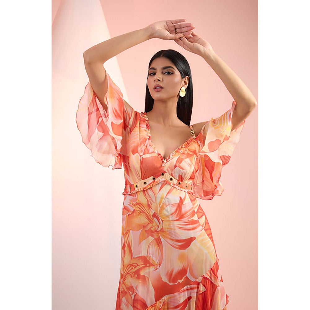 MANDIRA WIRK Saffron Floral Muse Dress