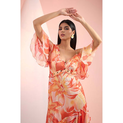 MANDIRA WIRK Saffron Floral Muse Dress