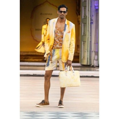MANDIRA WIRK Mesh Vest Jacket With Shorts