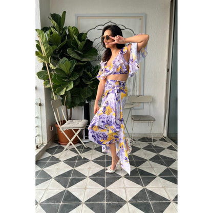 MANDIRA WIRK Roshni Chopra Top With Skirt