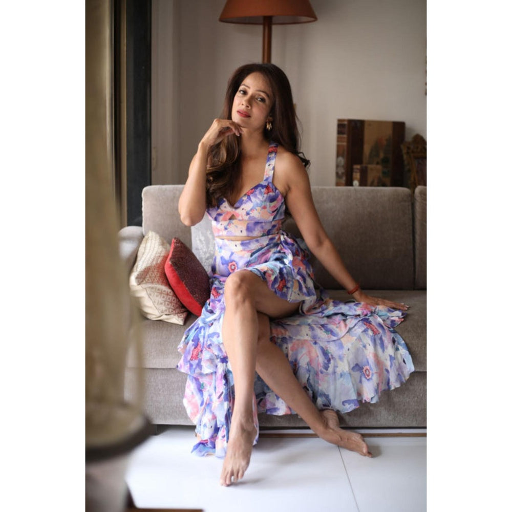 MANDIRA WIRK Vidya Malavade Top With Skirt