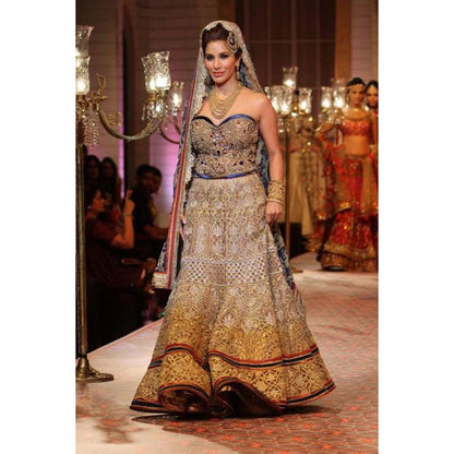 MANDIRA WIRK Sophie Chaudry Lehenga Blouse With Dupatta