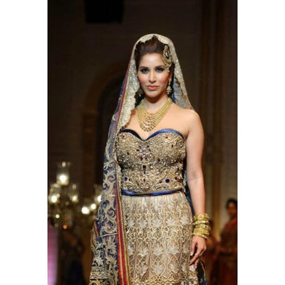 MANDIRA WIRK Sophie Chaudry Lehenga Blouse With Dupatta