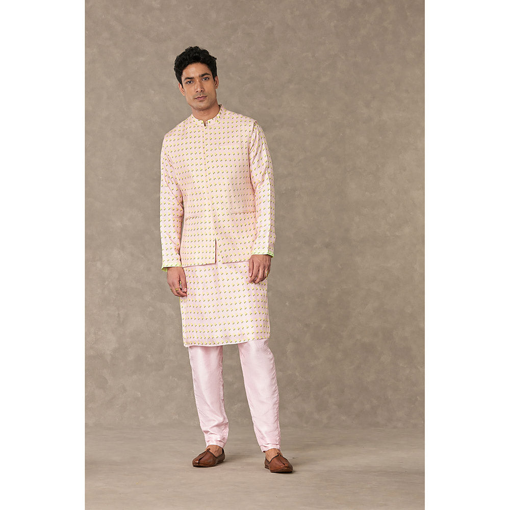 Masaba Barfi Pink Wallflower Nehru Jacket