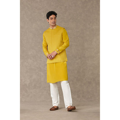 Masaba Corn Yellow Tissue Nehru Jacket