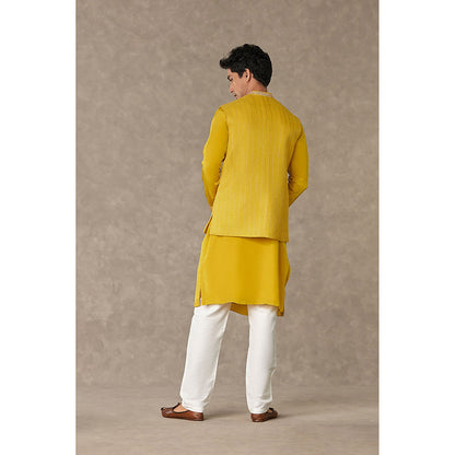 Masaba Corn Yellow Tissue Nehru Jacket