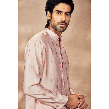 Masaba Baby Pink Tribal Pillar Kurta