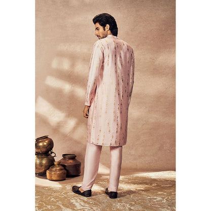 Masaba Baby Pink Tribal Pillar Kurta with Pant (Set of 2)