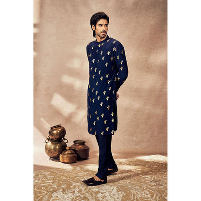 Masaba Blue Ganesha Foil Kurta