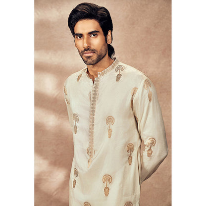 Masaba Ivory Traveller's Palm Jacquard Kurta