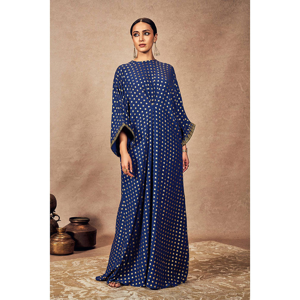 Masaba Blue Palms cape Kaftan Dress