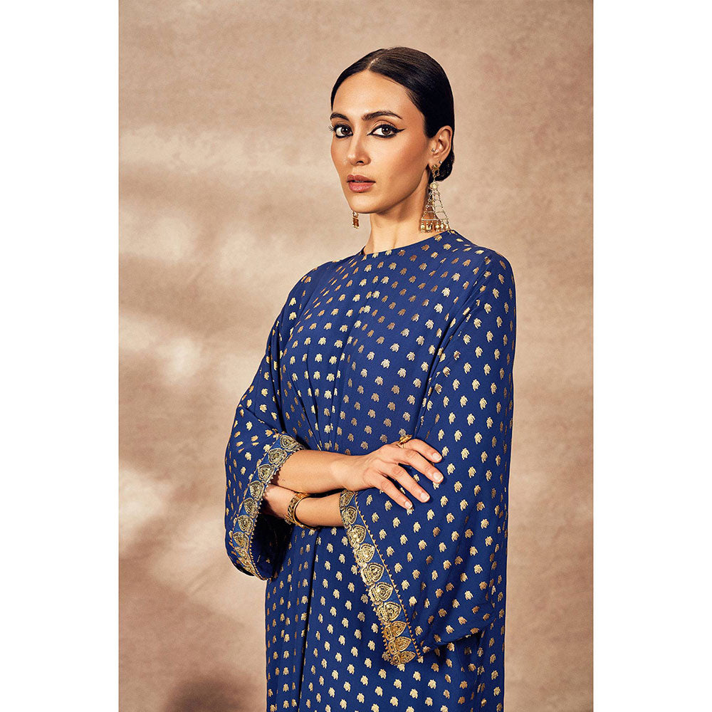 Masaba Blue Palms cape Kaftan Dress