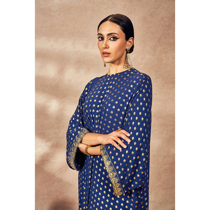 Masaba Blue Palms cape Kaftan Dress