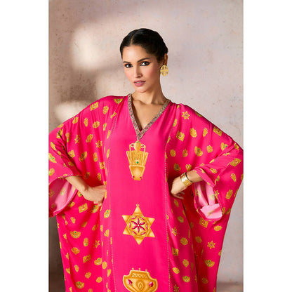 Masaba Pink Trinkets Kaftan Dress