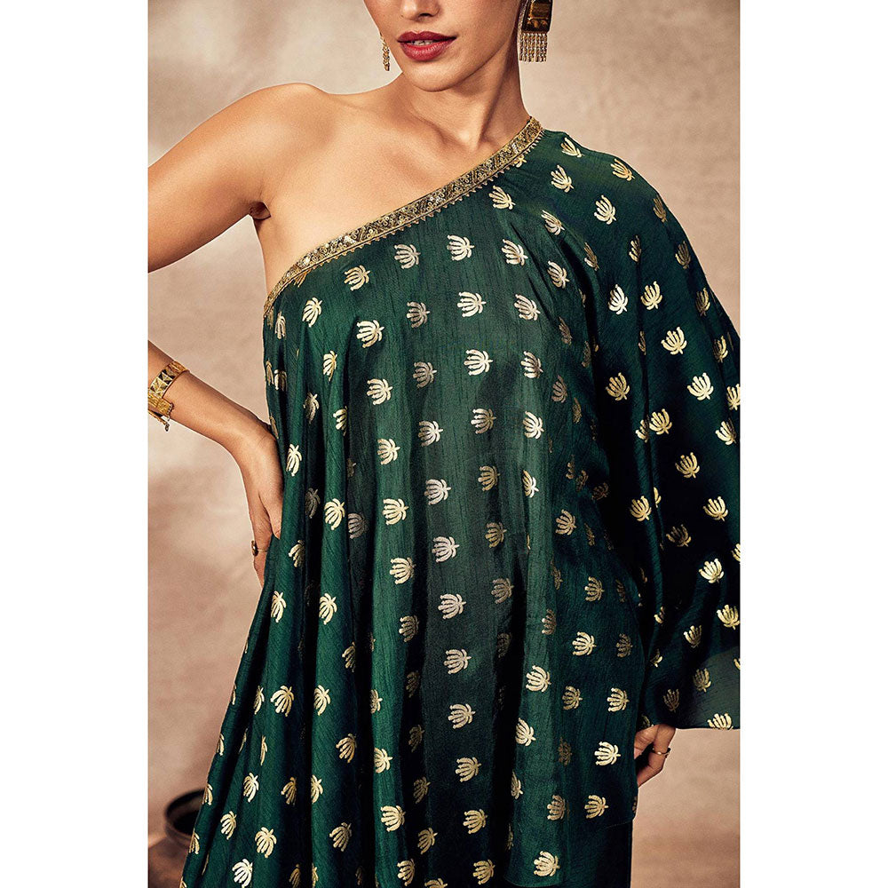 Masaba Green Palms cape Tunic with Palazzo (Set of 2)