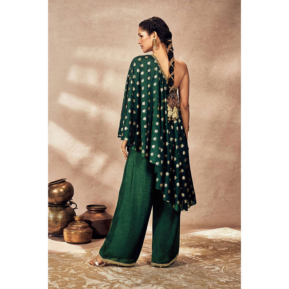 Masaba Green Palms cape Tunic with Palazzo (Set of 2)