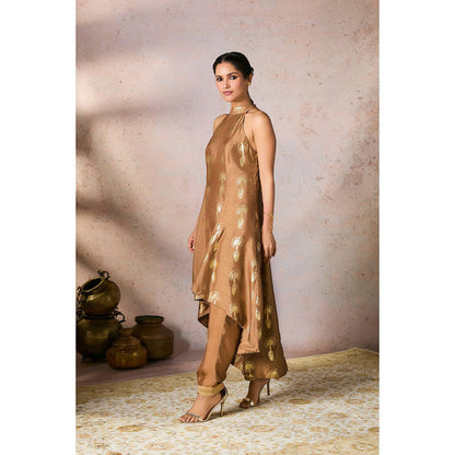 Masaba Beige Traveller's Palm Kurta with Pant (Set of 2)