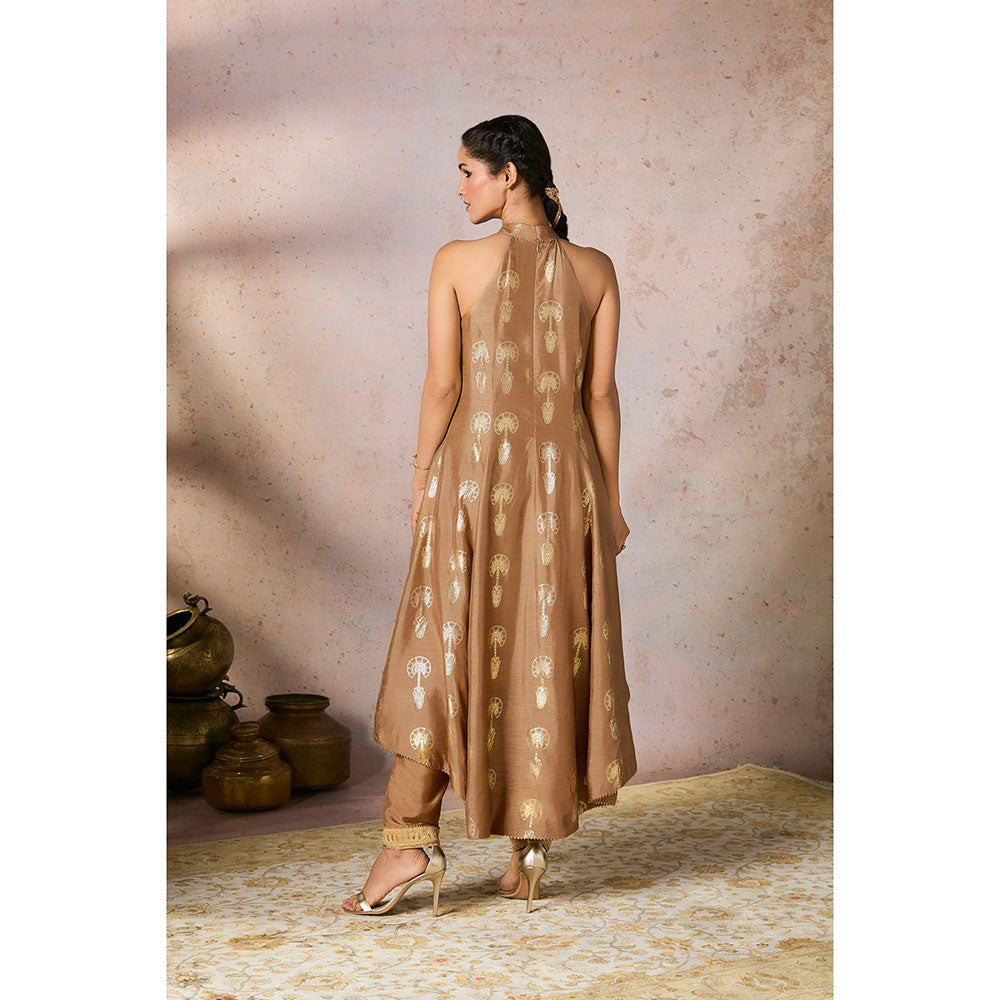 Masaba Beige Traveller's Palm Kurta with Pant (Set of 2)