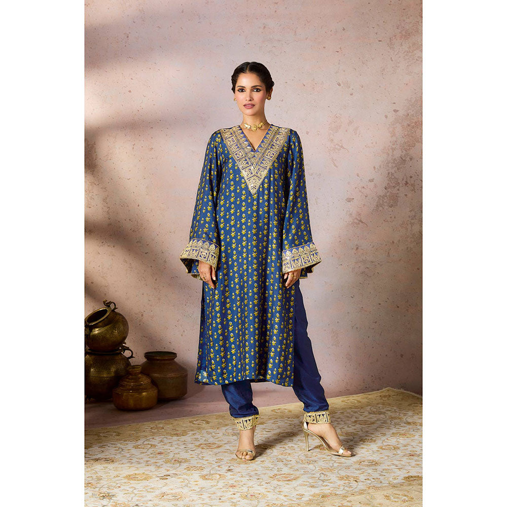 Masaba Blue Pixie Dust Kurta with Pant (Set of 2)