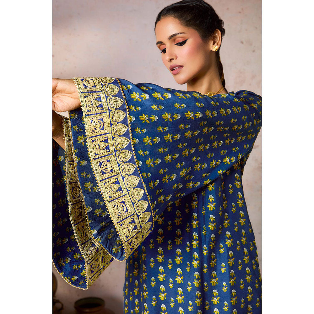 Masaba Blue Pixie Dust Kurta with Pant (Set of 2)