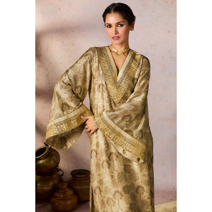 Masaba Beige Midnight Maze Kurta with Pant (Set of 2)