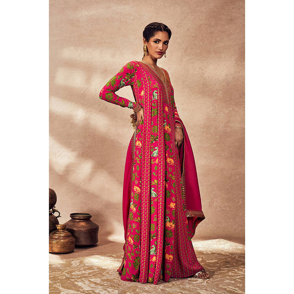 Masaba Pink Rhapsody Anarkali with Dupatta (Set of 2)