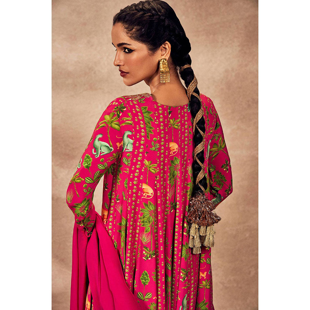 Masaba Pink Rhapsody Anarkali with Dupatta (Set of 2)