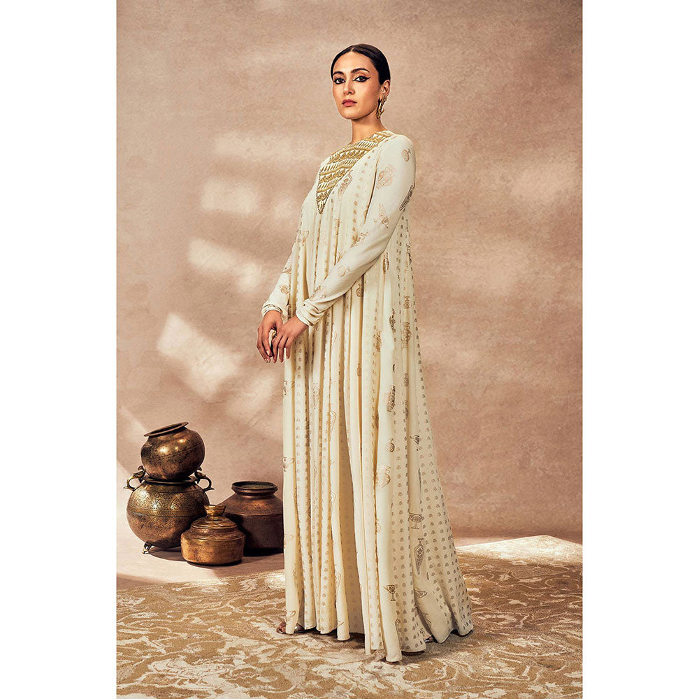 Masaba Off White Anarkali with Dupatta (Set of 2)