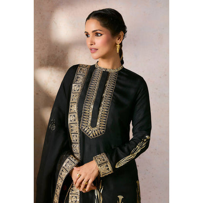 Masaba Black Sharara with Kurta and Dupatta (Set of 3)