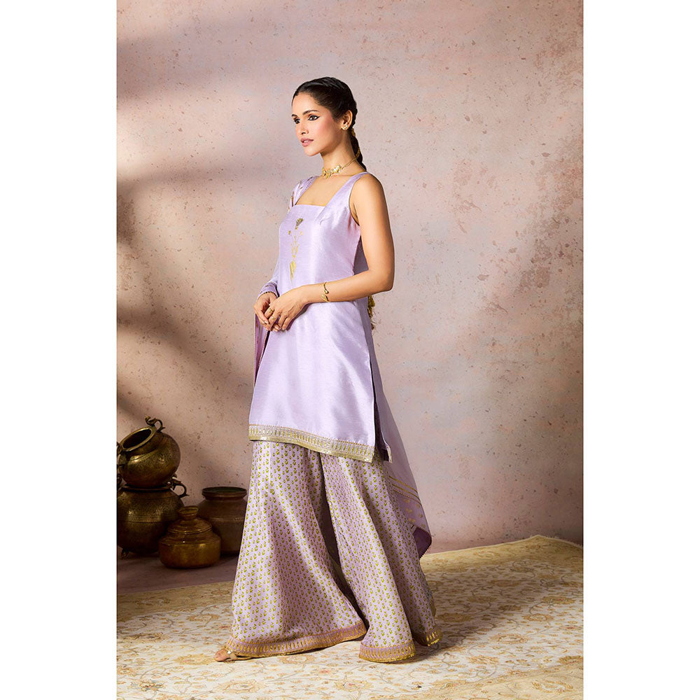 Masaba Lavender Pixie Dust Sharara with Kurta and Dupatta (Set of 3)