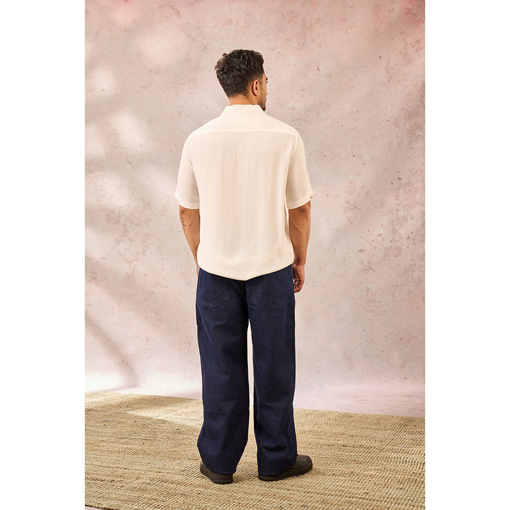 Masaba White Palm Tree Print Shirt